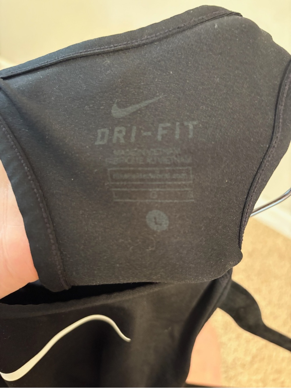 Nike Women's Black Dri-FIT Athletic Tank Top - Picture 3 of 3